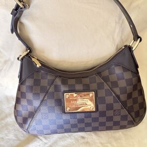 Louis Vuitton Dark Brown Checkered Shoulder Bag